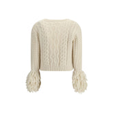Moncler Cream Alpaca Vicugna Pacos Cardigan